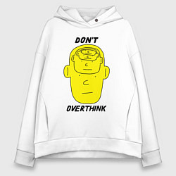 Женское худи оверсайз Dont overthink