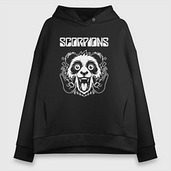 Женское худи оверсайз Scorpions rock panda