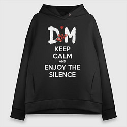 Женское худи оверсайз DM keep calm and enjoy the silence