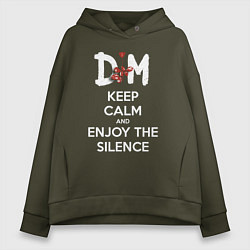 Женское худи оверсайз DM keep calm and enjoy the silence