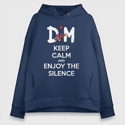 Женское худи оверсайз DM keep calm and enjoy the silence