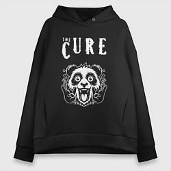 Женское худи оверсайз The Cure rock panda