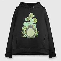 Женское худи оверсайз Green Totoro