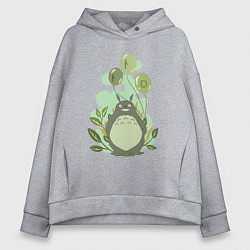 Женское худи оверсайз Green Totoro