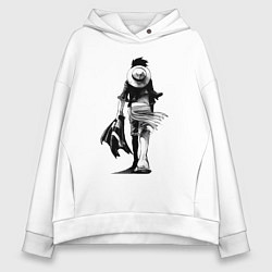 Женское худи оверсайз Луффи король пиратов