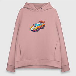 Женское худи оверсайз Игрушечный гоночный автомобиль