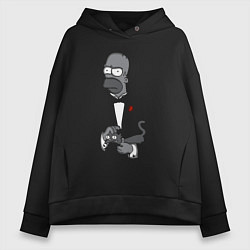 Женское худи оверсайз Homer godfather