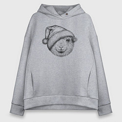 Женское худи оверсайз Новогодняя овечка