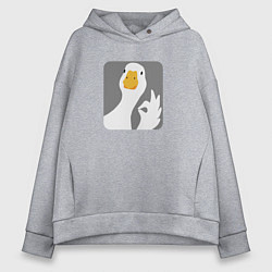 Женское худи оверсайз Гусь-нормусь