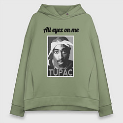 Женское худи оверсайз 2pac Art All eayz on me