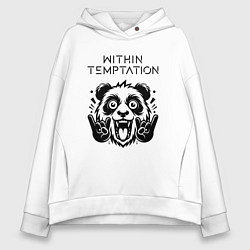 Женское худи оверсайз Within Temptation - rock panda