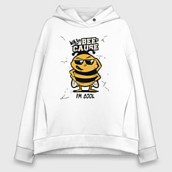 Женское худи оверсайз Why bee cause im cool