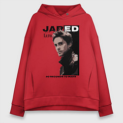 Толстовка оверсайз женская Jared Joseph Leto 30 Seconds To Mars, цвет: красный