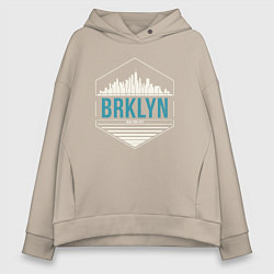 Женское худи оверсайз Brooklyn city