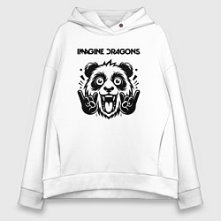 Женское худи оверсайз Imagine Dragons - rock panda