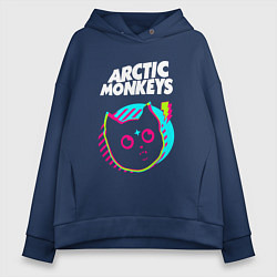 Женское худи оверсайз Arctic Monkeys rock star cat