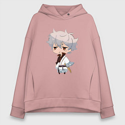 Женское худи оверсайз Гинтама Гинтоки Саката Самурай