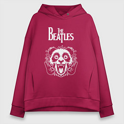 Женское худи оверсайз The Beatles rock panda