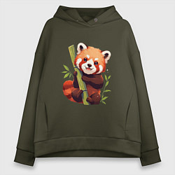 Женское худи оверсайз The Red Panda