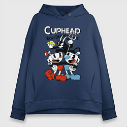 Женское худи оверсайз Cuphead - devil