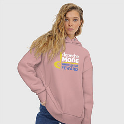 Толстовка оверсайз женская Deepche Mode - Some great reward, цвет: пыльно-розовый — фото 2