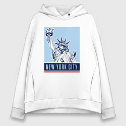 Толстовка оверсайз женская Style New York, цвет: белый