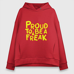 Женское худи оверсайз Proud to be a freak