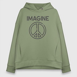 Женское худи оверсайз Peace imagine