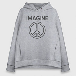 Женское худи оверсайз Peace imagine