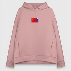 Женское худи оверсайз Россия символ минимализм