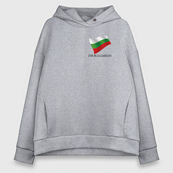 Женское худи оверсайз Im Bulgarian - motto