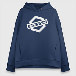 Женское худи оверсайз Нью-Йорк США