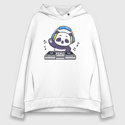 Женское худи оверсайз Панда диджей