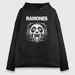 Женское худи оверсайз Ramones rock panda