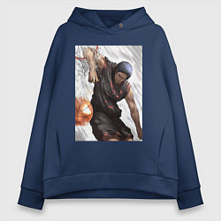 Женское худи оверсайз Баскетбол Куроко Дайки Аоминэ