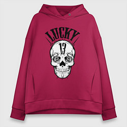 Женское худи оверсайз Lucky skull