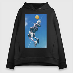 Женское худи оверсайз Баскетбол Тэцуя Куроко арт