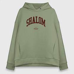 Женское худи оверсайз Shalom peace