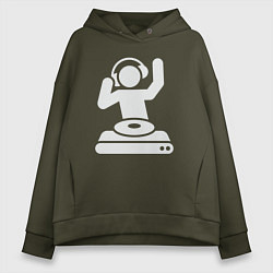 Женское худи оверсайз Party dj