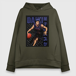 Женское худи оверсайз Баскетбол Куроко Дайки Аоминэ