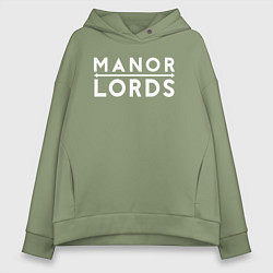 Женское худи оверсайз Manor lords logo