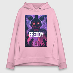 Женское худи оверсайз Freddy - мишка Фредди