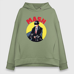 Женское худи оверсайз Мэш Бёрндэд