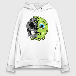 Толстовка оверсайз женская Green smile, цвет: белый