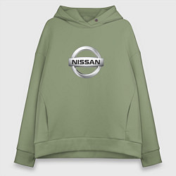 Женское худи оверсайз Nissan logo