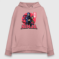 Женское худи оверсайз Японский ниндзя