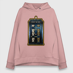 Женское худи оверсайз Tardis Sherlock