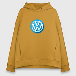 Женское худи оверсайз Volkswagen logo blue