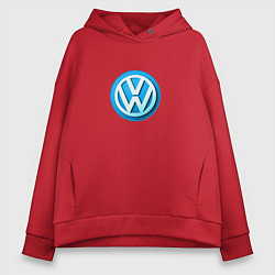 Женское худи оверсайз Volkswagen logo blue