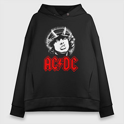 Женское худи оверсайз ACDC Angus Young rock